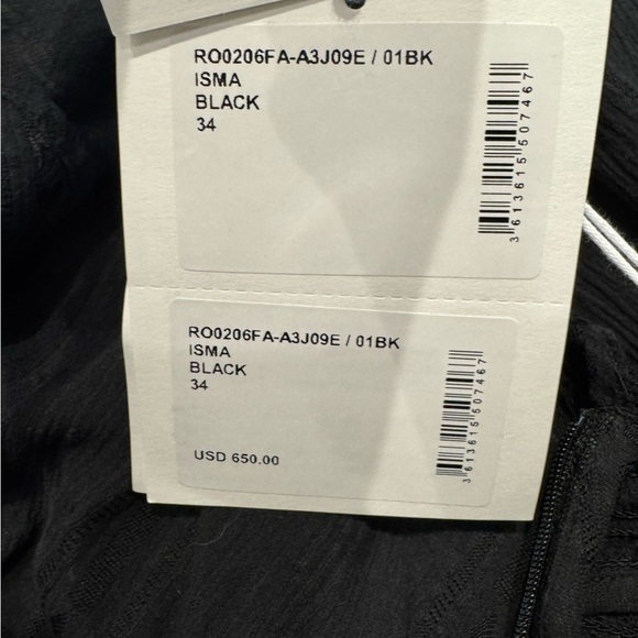 Isabel Marant Isma Mini Dress Black NWT - Picture 12 of 12